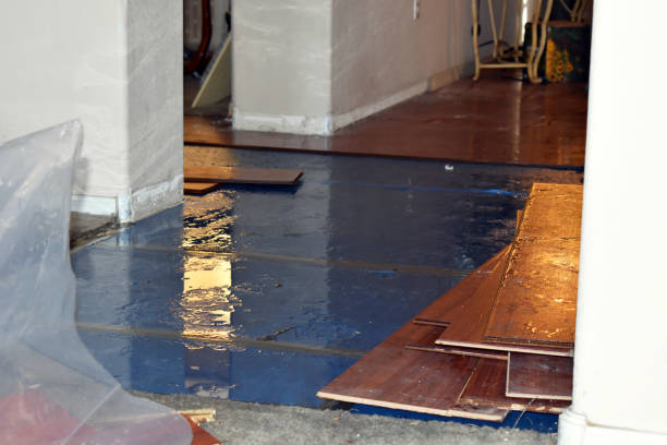 Professional Water Damage Restoration technician working in Clinton, NC